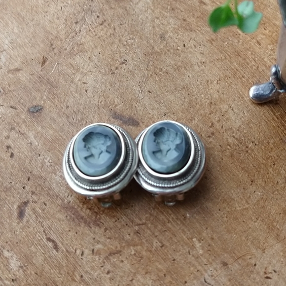 Vintage EXTASIA Sterling Silver Clip on Earrings - Picture 8 of 9